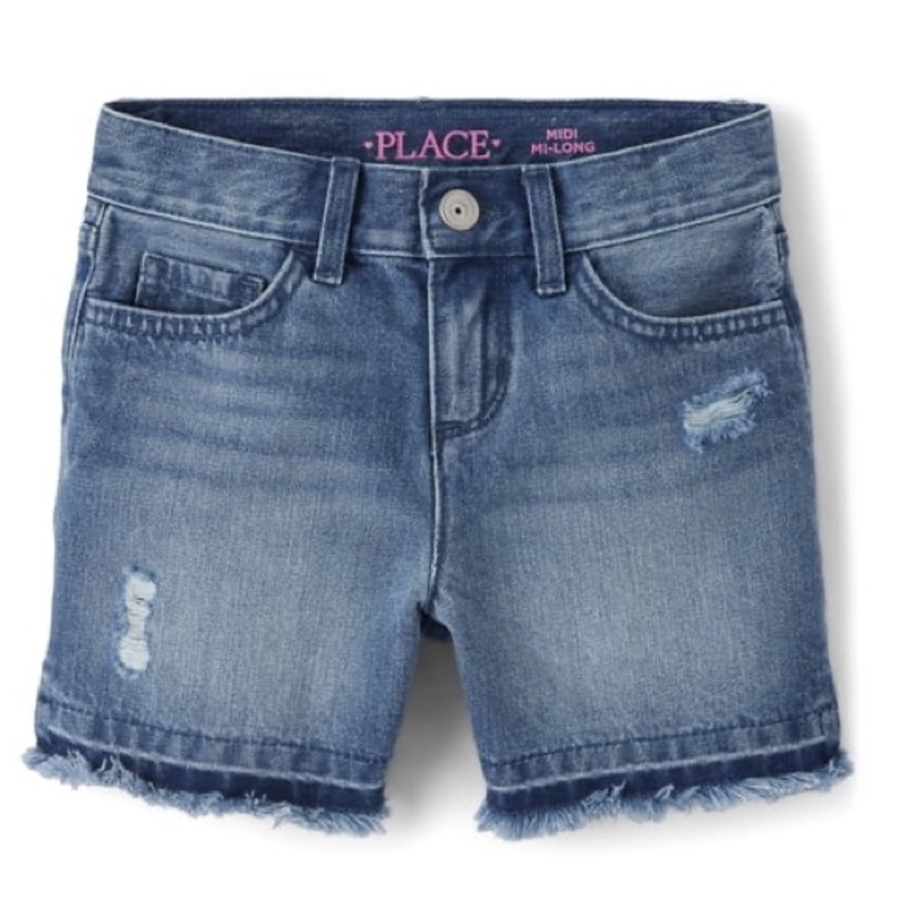New girls Zoe Wash denim shorts